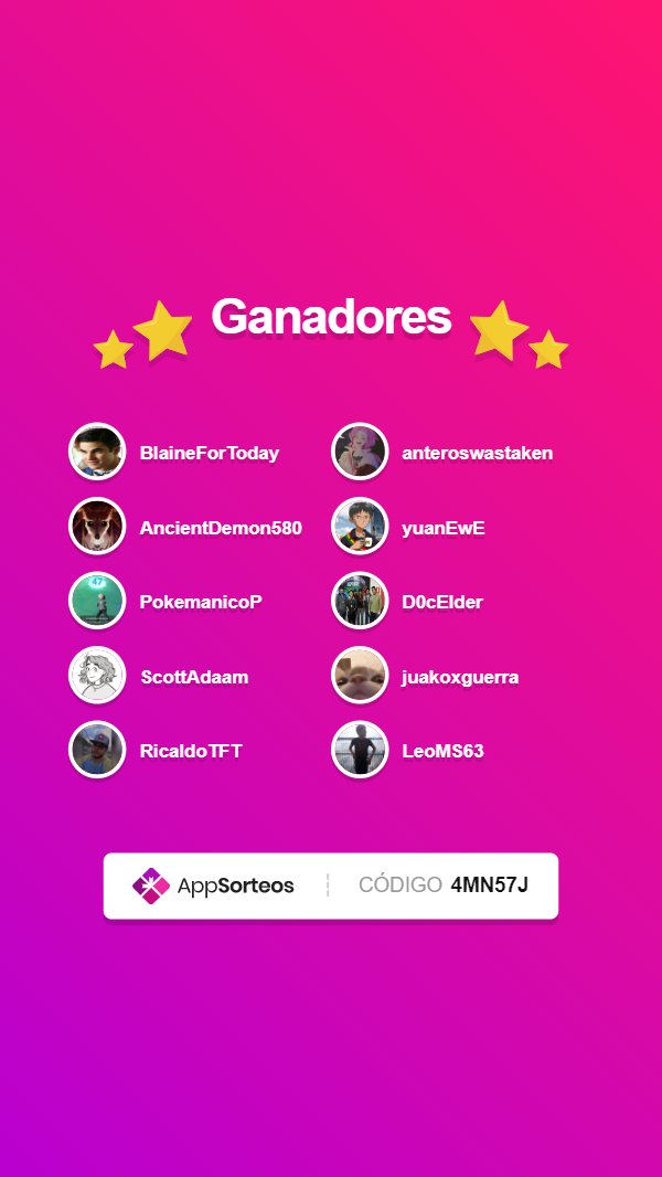 SdeSencillo's tweet photo. Estos son los 20 ganadores de los 200 huevos legendarios!!! Cada código tiene 10 huevos. Por favor las 20 personas que ganaron mándenme un MD para poder entregarle su premio. Gracias a todos por participar ❤️ https://t.co/cFp5aYr97K