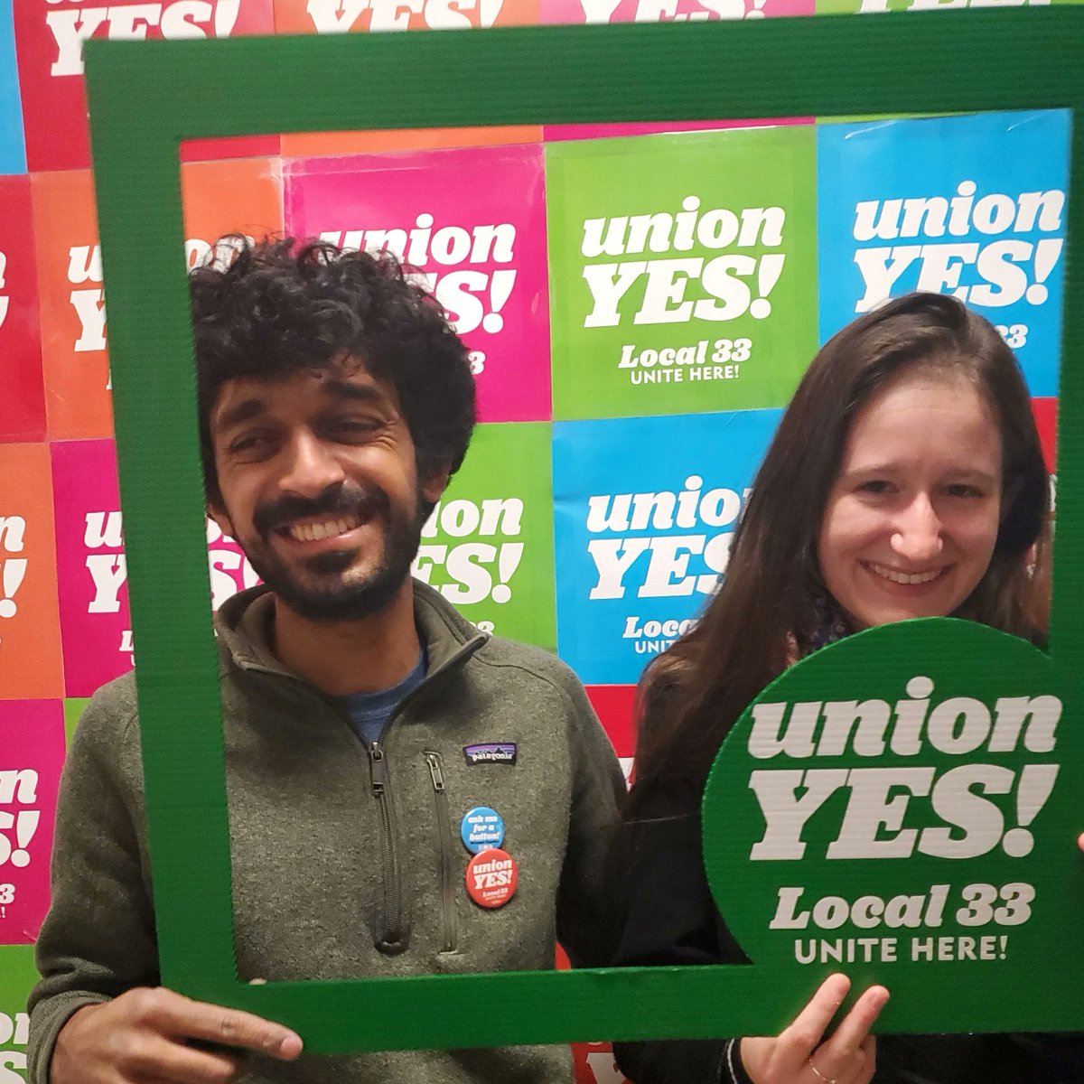 33unitehere's tweet photo. We're voting union YES!

#local33 #unionYES https://t.co/1oX1N3gEuk