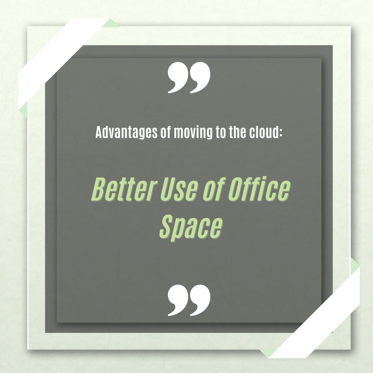 Make the most out of your office space by moving your data off-premise. FREE yourself from hardware maintenance, security, updates and upgrades. 
#it #cloudmigration #kildare #sustainablekildare #naas #kildarebusiness #kildarevillage #ireland #techcompany #managedIT