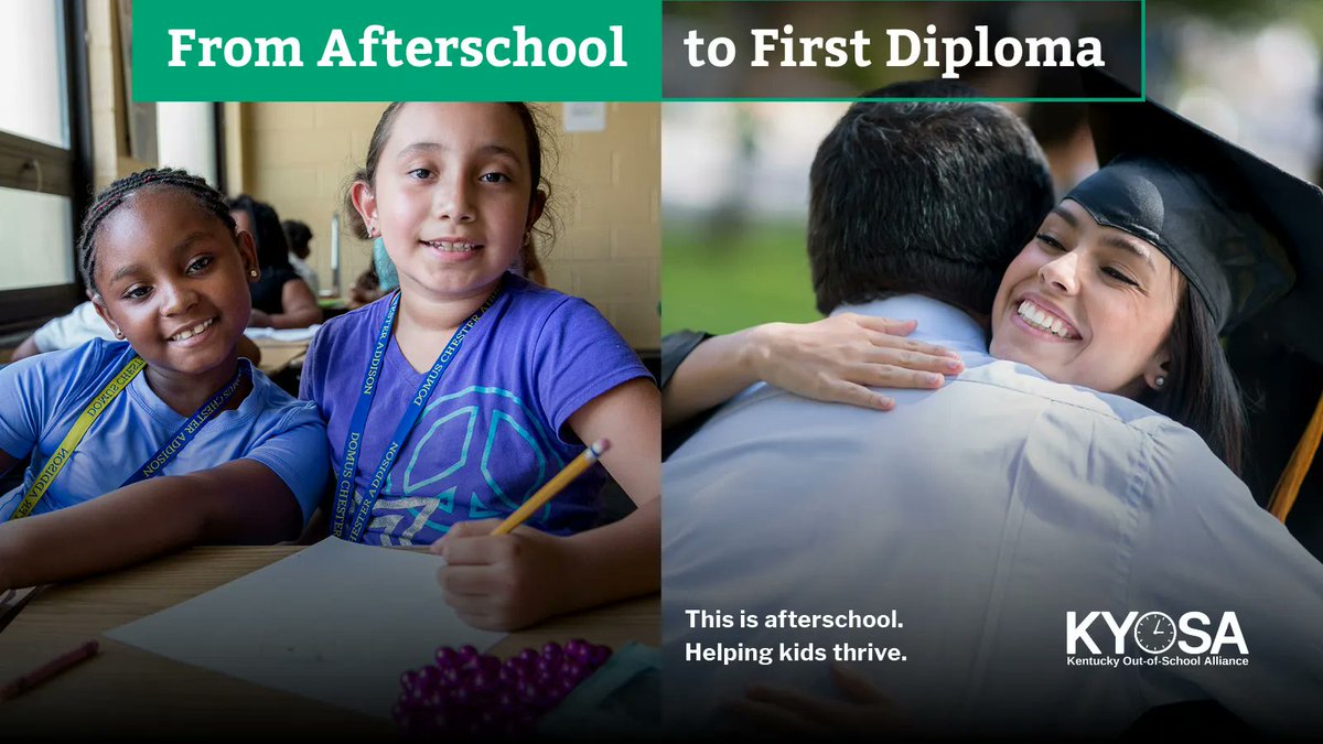 Kids who take part in afterschool programs are more likely to graduate from high school. #ThisisAfterschool #AfterschoolWorksInKY