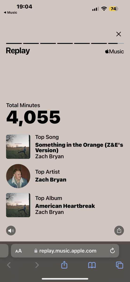 parisforman's tweet photo. hat trick with the @zachlanebryan  on my apple replay 🥹 https://t.co/2lmTFEwhYd