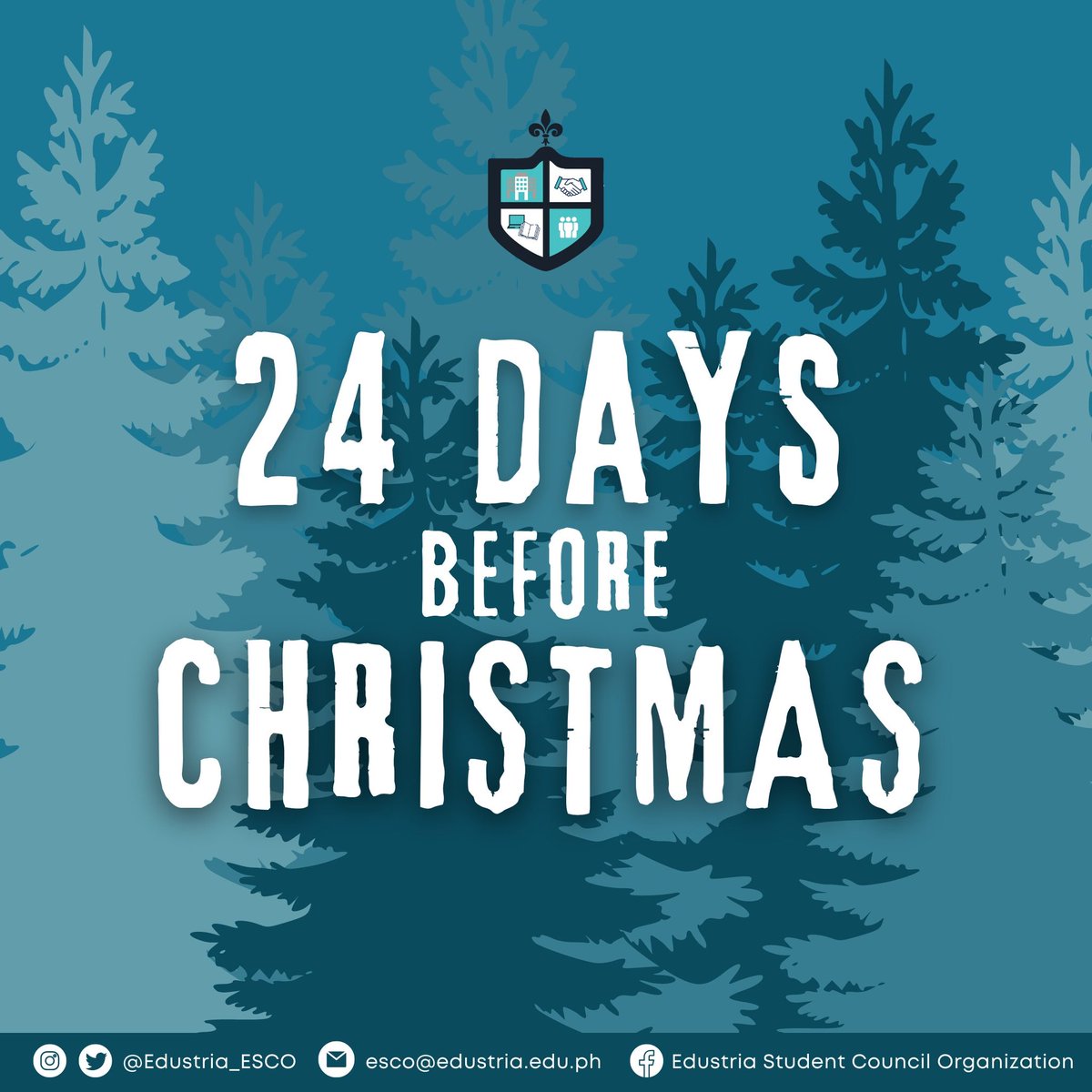 Edustria_ESCO's tweet photo. It is the season to sparkle! 

There are 24 days left before Christmas! 🎄⛄ 

#Edustria_ESCO #LifeReady #EdustriaHighSchool #DynamicTeachingAndLearning @EdustriaHS https://t.co/4Cu3Do3rMk