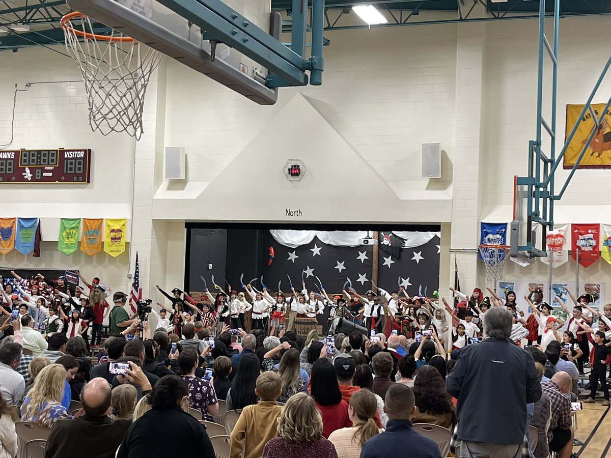 We thought the 4th Grade Play Rehearsal was good this morning… 🎶 Students did an AMAZING job tonight! Shout out to <a href="/JHEMusicTeacher/">Kimberly Peterson</a> for her hard work and dedication to getting the students ready to perform. Thank you to the parent volunteers that helped. #hayeshawks