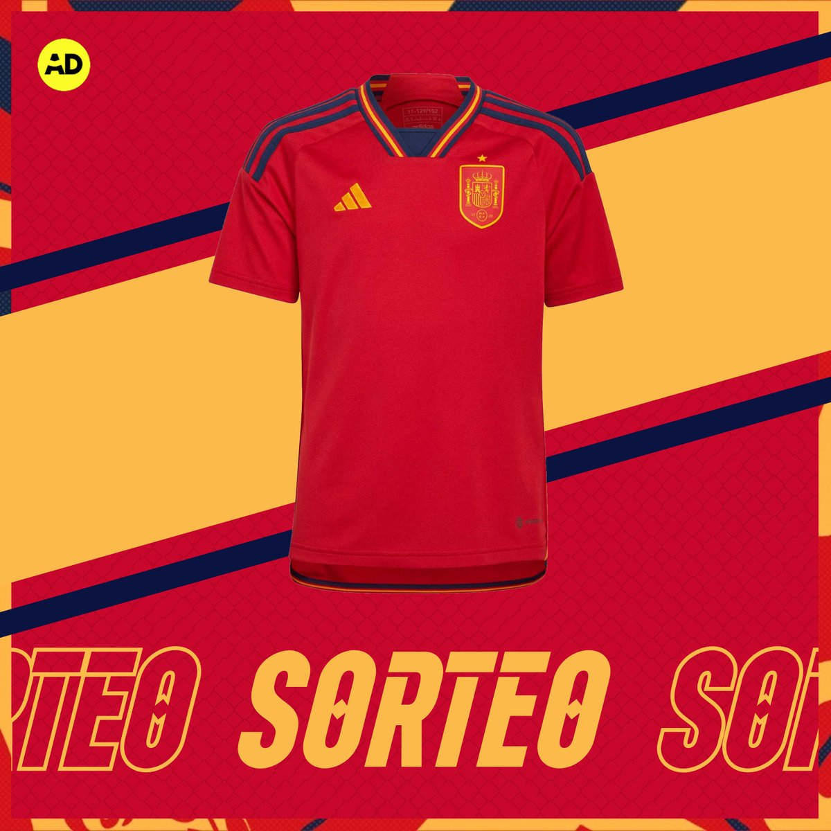 Offsider_ES's tweet photo. 🎁 ¿Quieres ganar una 𝗰𝗮𝗺𝗶𝘀𝗲𝘁𝗮 de ESPAÑA? 🇪🇸

📌 Si hoy España gana, sorteamos su camiseta entre los que den RT y nos sigan. 

🍀 ¡Mucha suerte a todos! #FIFAWorldCup | #Qatar2022 https://t.co/kwi8SpN1jl