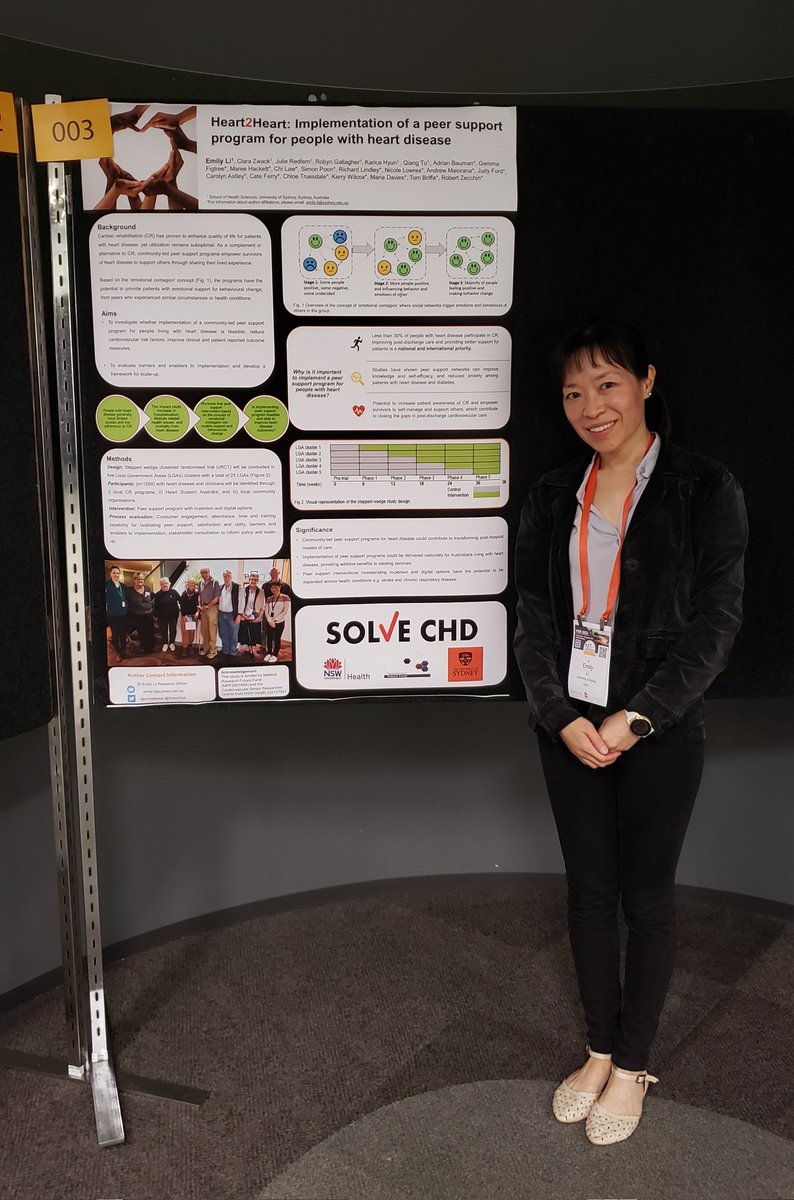 Today I'm presenting the value of implementing peer support for people with heart disease at the 12th Health Services Research Conference #hsr22