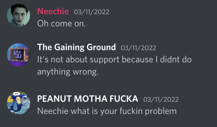 lauder_jacob's tweet photo. Do Gaining Ground and Peanut even like each other or is their "friendship" just built around hating the same people? https://t.co/H6DOCqRfNk