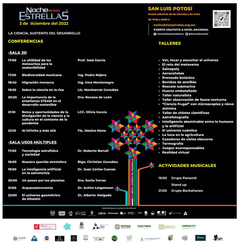museolaberinto's tweet photo. 🤩 Les compartimos el programa de nuestro próximo evento nocturno, La Noche de la Estrellas.

⭐️ ¡Acompáñanos! ¡No te la puedes perder! https://t.co/QcZESuEg03