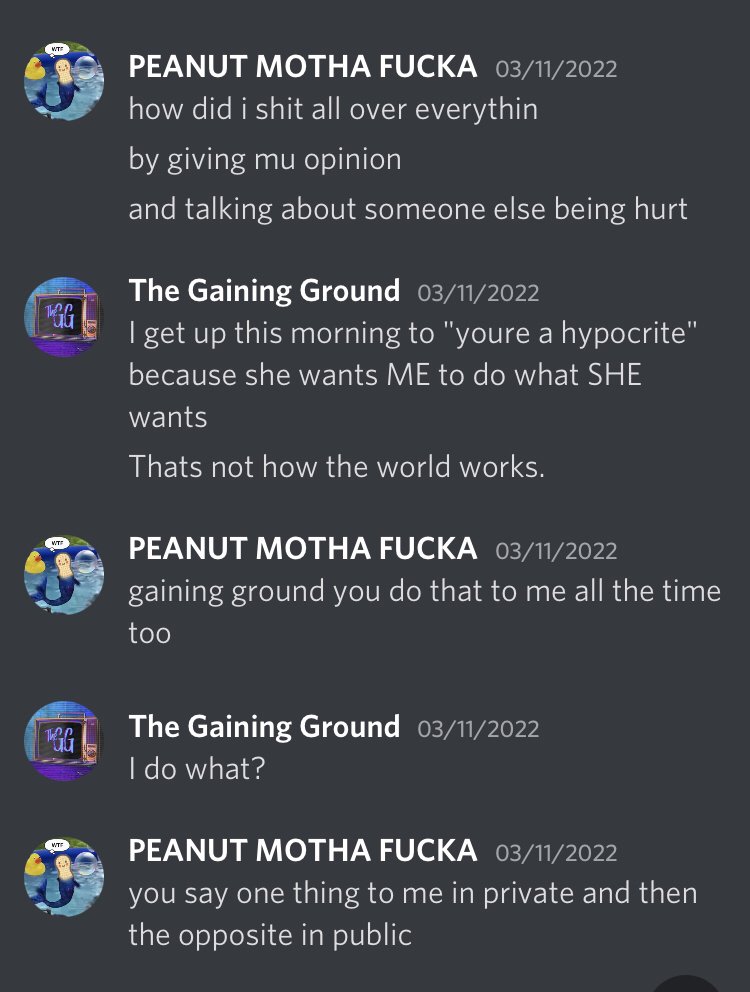 lauder_jacob's tweet photo. Do Gaining Ground and Peanut even like each other or is their "friendship" just built around hating the same people? https://t.co/H6DOCqRfNk