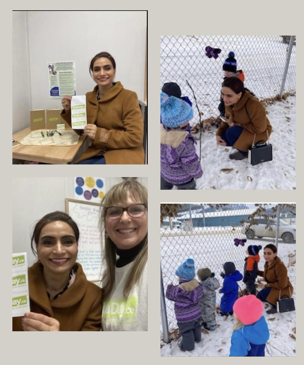 ECEBC1's tweet photo. North Okanagan ECEBC Branch Chair, Leola McMillan welcomed MLA Harwinder Sandhu to Maven Lane Child Care in Lavington. #childcaredayofaction. #ecebc #10aday #StandingStrongTogether https://t.co/TzZHjPjD0R