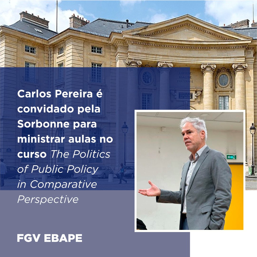 FGVEBAPE's tweet photo. O professor Carlos Pereira deu início as aulas do curso especial da Sorbonne Paris 1, considerado pelo Ranking Eduniversal o melhor curso de gestão internacional na França. https://t.co/qX67M2dHY4
#fgv #ebape #sorbonne #paris #politics #policy https://t.co/7fHjlFUO9s