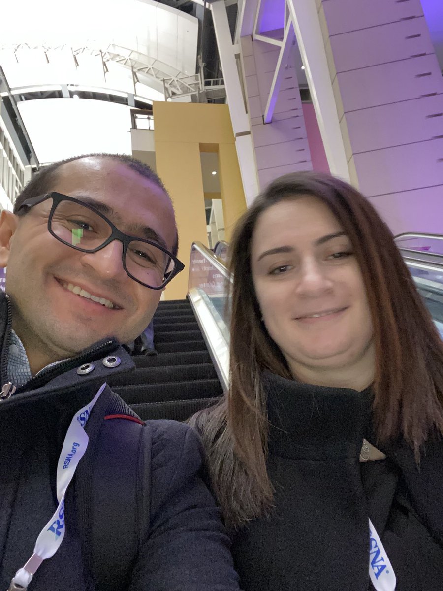 Finally ran into this superstar radiologist ⁦@DaniaDaye⁩ ⁦@RSNA⁩ who happens to be my wife :) #RSNA22