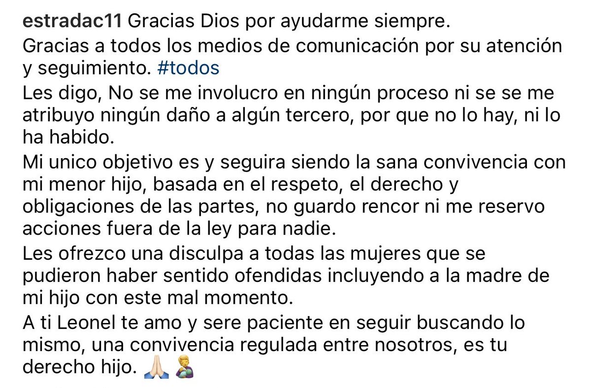 Y MÁS DISCULPAS...

Christian Estrada pide disculpas a la bella Ferka. 👍
#Ferka
<a href="/Ferka/">MariaFernandaQuiroz💜</a>

Sinned 👀