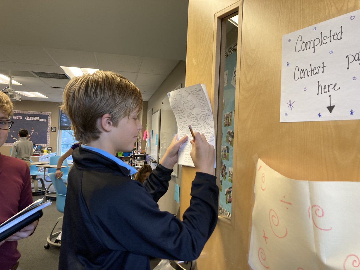 CA8thgrade's tweet photo. The hunt for the marshmallows has started!!!   @ColumbusAcademy https://t.co/F64oGXaMQU