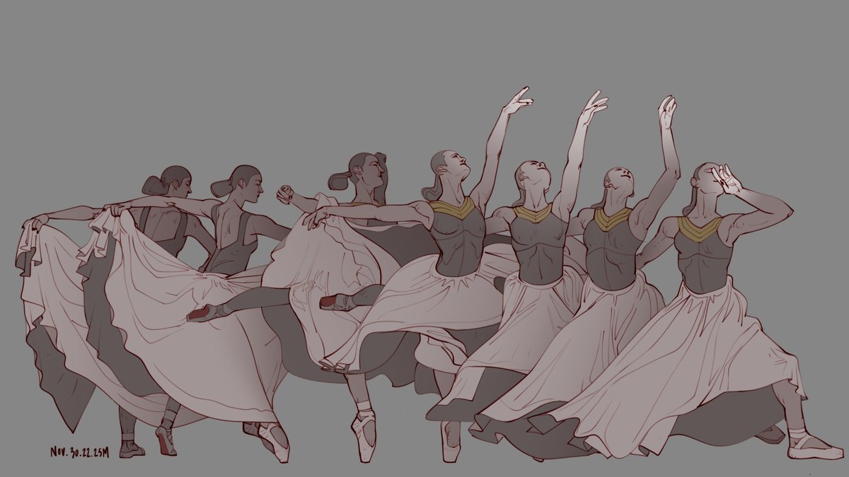Nov 30 - 2022 - 25 minute studies

#animation #characterdesign #lifedrawing #figuredrawing #ballet #dancer
