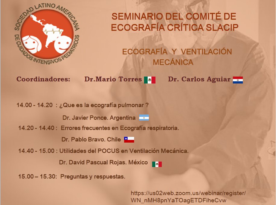 us02web.zoom.us/webinar/regist…
extrañabas los #juevesdeseminario slacip, regresamos el día de mañana con este gran programa de #educación #medica #pocus en #PedsICU, únete en el enlace <a href="/nobel2001/">Pablo Bravo</a> <a href="/javierponce76/">Javier Ponce</a> , te esperamos