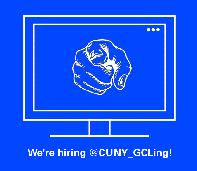CUNY_GCLing's tweet photo. We’re hiring! The #linguistics program @GC_CUNY is hiring an Assistant/Associate Professor specialized in #ComputationalLinguistics and #psycholinguistics or #experimental #linguistix.
For more info: https://t.co/ze01lJsfqg
#NLP #ML #CompLing #exling #AI #jobs #language https://t.co/fOrwwaFIaq