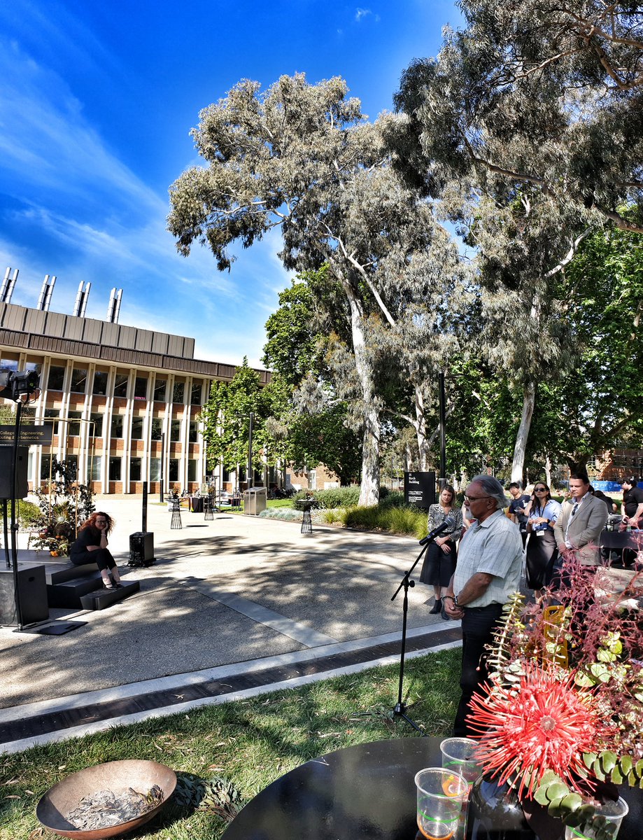 TCnomics's tweet photo. Official opening of @ANUcybernetics by Chancellor @HonJulieBishop, Distinguished Prof Genevieve Bell @feraldata &amp; Uncle Wally Bell. From the Autonomy, Agency &amp; Assurance Institute (3Ai) emerges the School of #Cybernetics, College of #Engineering, #Computing and #Cybernetics 👏🍾 https://t.co/ZosQmKNtVZ