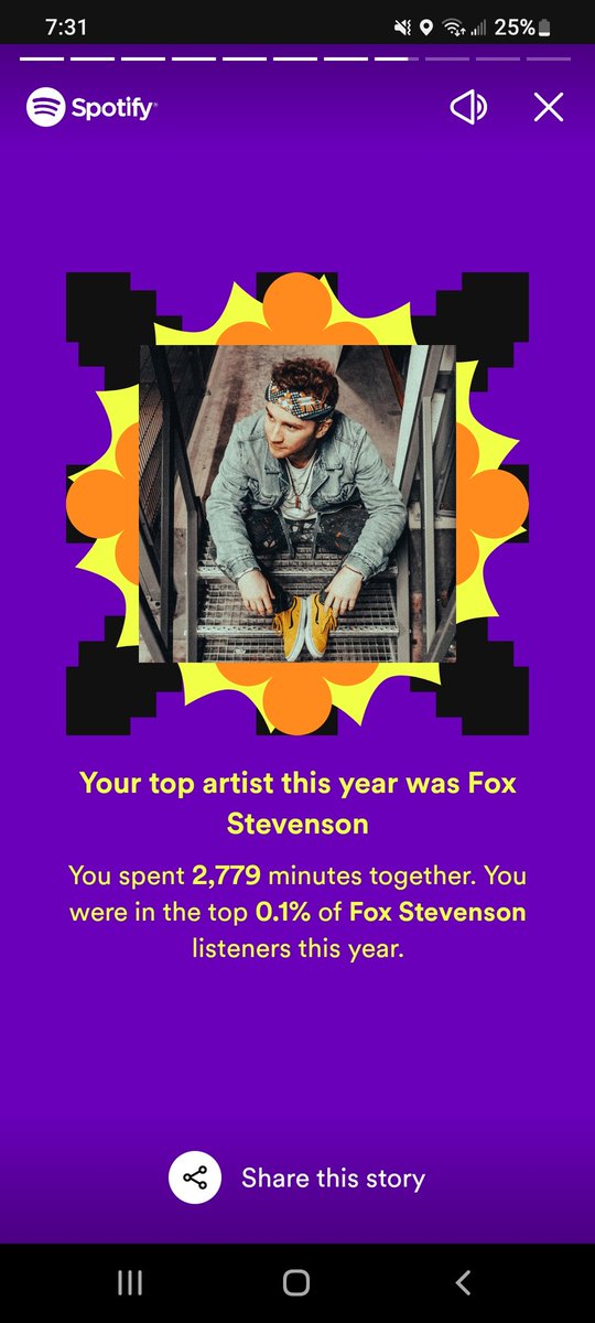 ListlessH's tweet photo. Apparently listening to @FoxStevensonNow became my only personality trait this year..... again 😄 https://t.co/gejb3uwr4Q