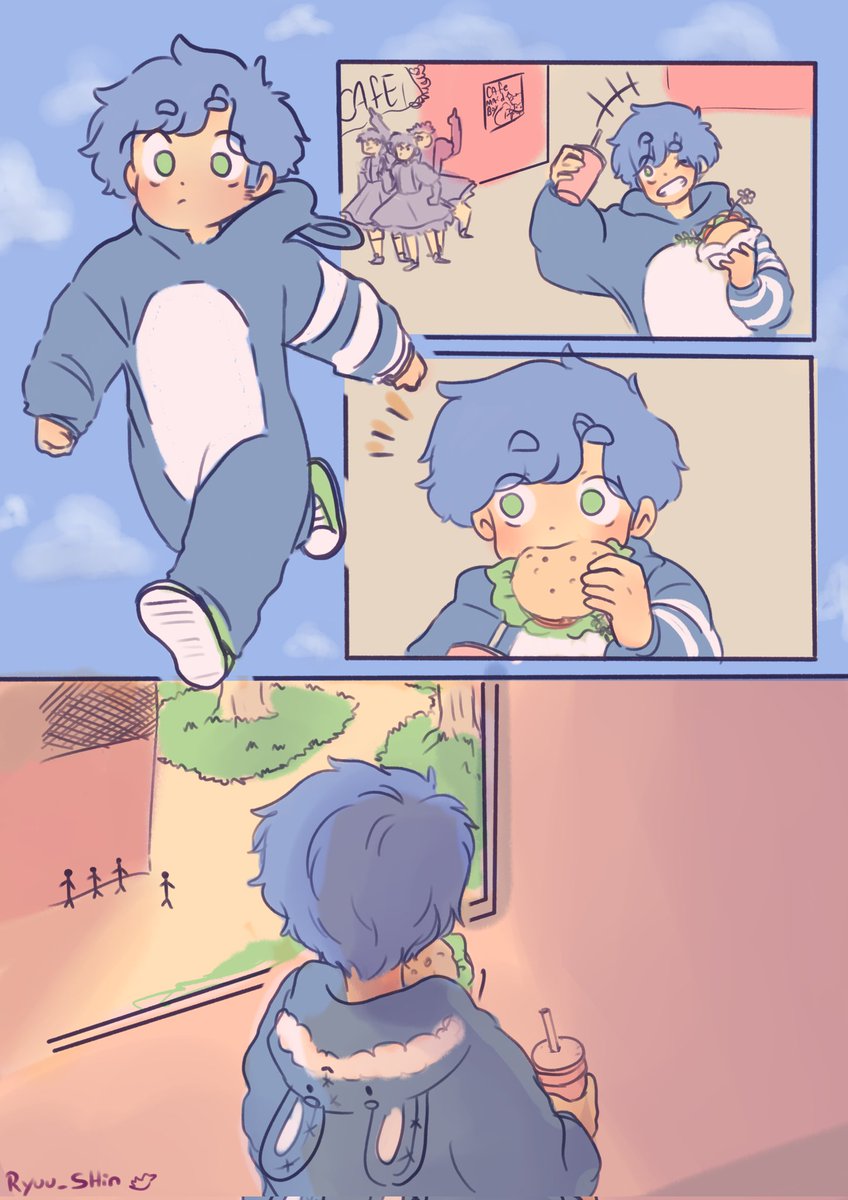 Rryuu_Shin's tweet photo. COMIC #FNAFHS 🌱
💙 Bon x Bonnie 💜
[ ¿Que creen que le sucederá al pobre de bonnie? ]
A que personajes de la primera pag reconocen?😆
~ historia y dibujos hechos por mi  
Voy a ir actualizandolo cada vez que  pueda ⚘️ #Fnafhs #bonxbonnie  #bonfnafhs #bonniefnafhs #FHS https://t.co/G8Nt401Wt2