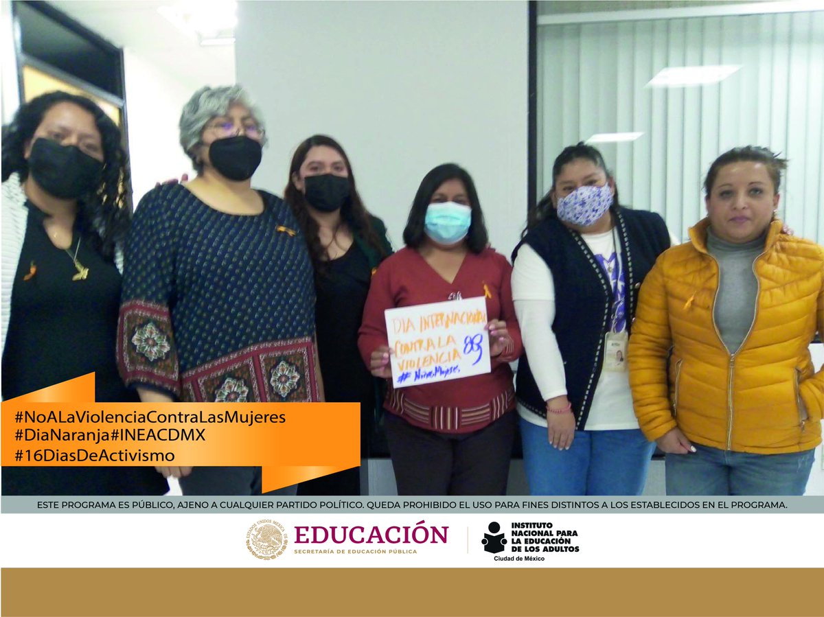 IneaCdmx's tweet photo. #DíaNaranja #16díasdeactivismo #Todascontralaviolenciadegénero #INEACDMX https://t.co/ne4QGirKxt