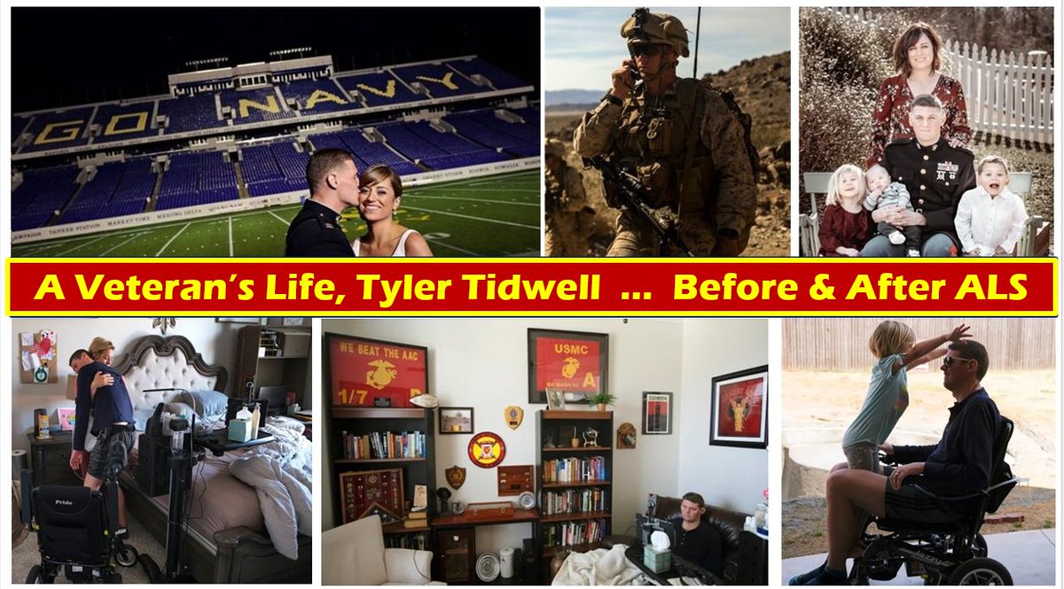 aVoice4ALS's tweet photo. Tyler is an #Oklahoma native & #USMC #Veteran fighting ALS
#Veterans get #ALS from their service
Now Tyler needs us to fight for him
⬇️Info on #Vets with ALS:
https://t.co/EIJpRzMlkv
⬇️Help Tyler get an FDA hearing re #NurOwn
https://t.co/S2NhIvctPD
#WoundedWarrior #EndALS https://t.co/fGN8d7MFNl