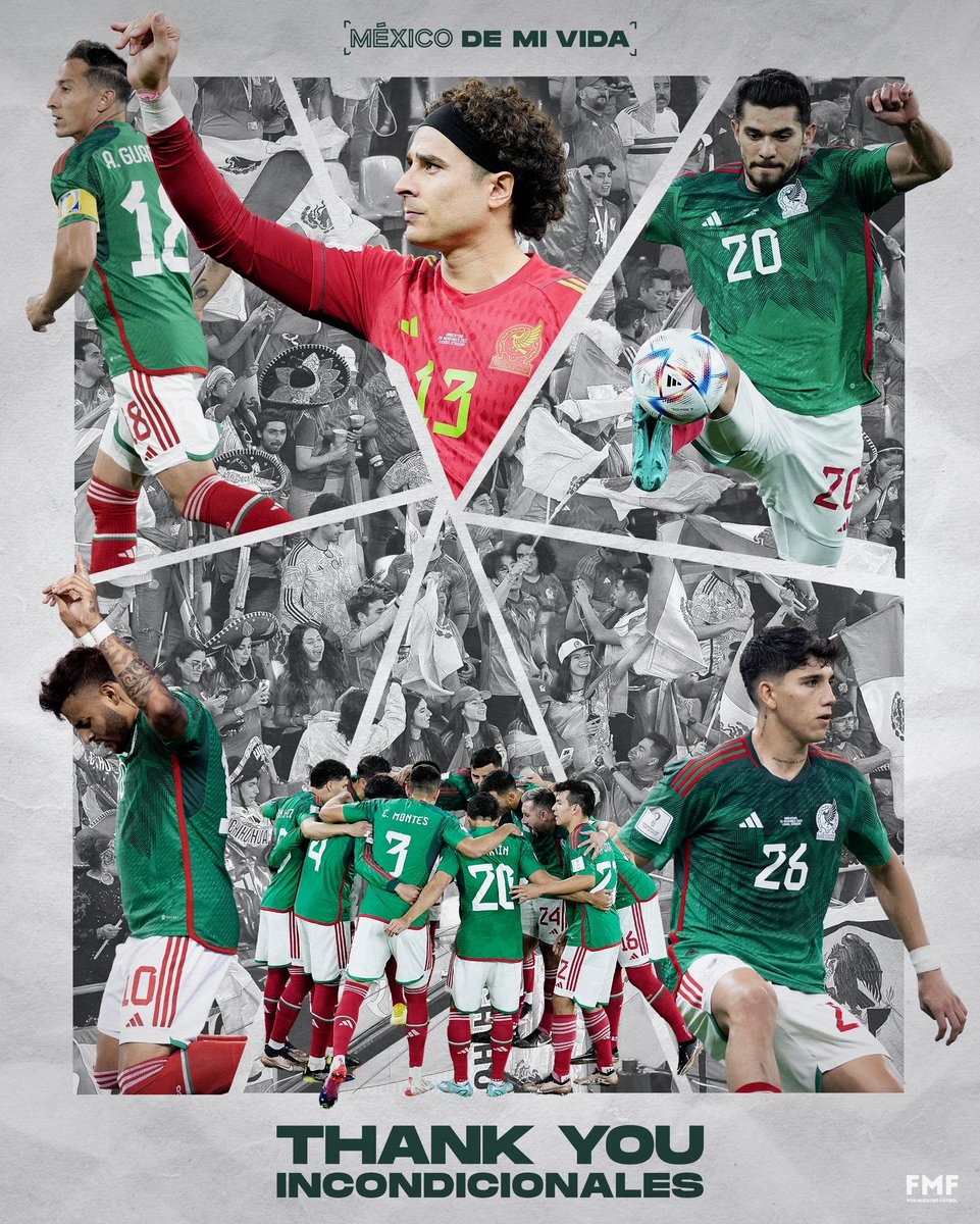 Thank you for being the best fans in the world, Incondicionales. 💚🇲🇽, image size:961x1200