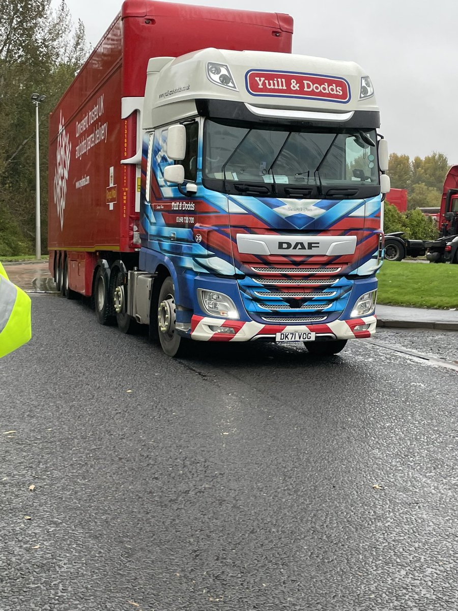 cwu_scotland's tweet photo. Scotland remembers Yuill &amp; Dodds lorry’s from the miners strikes!

38 years later Yuill &amp; Dodds lorry’s are driving through @CWUnews picket lines in Scotland as they did in the 1980’s
This is the level @RoyalMail are going to to attack our members https://t.co/56OelaBxfv