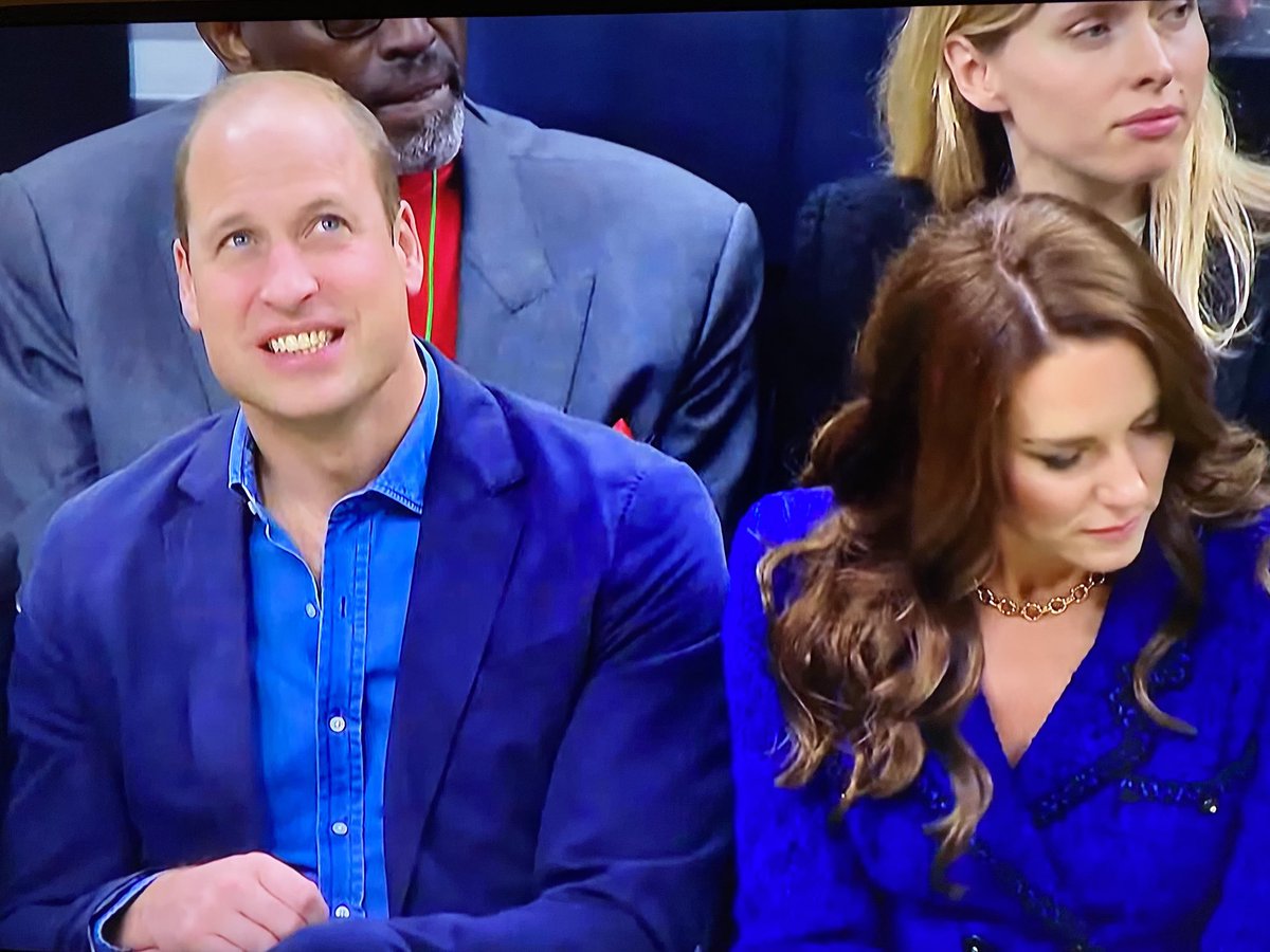 Prince William’s reaction to the Miami Heat early in this game. Celtics lead 14-2.