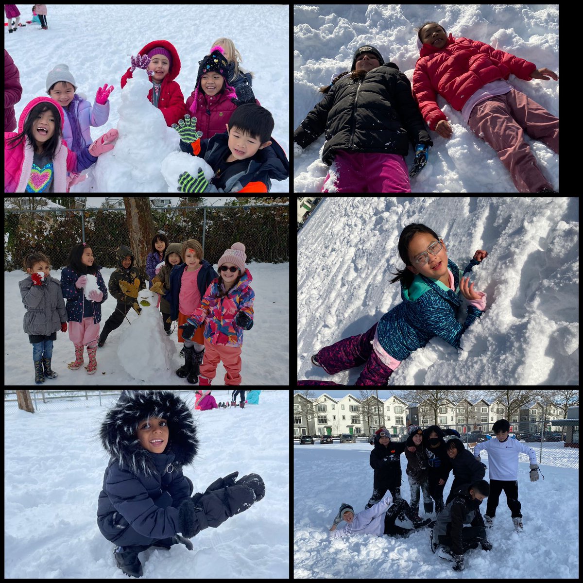 Sunshine and Snow!!! What more could you ask for? Some of our friends experienced snow for the first time! <a href="/Surrey_Schools/">Surrey Schools</a> <a href="/wfdavidsonelem/">William F. Davidson</a> #sd36learn