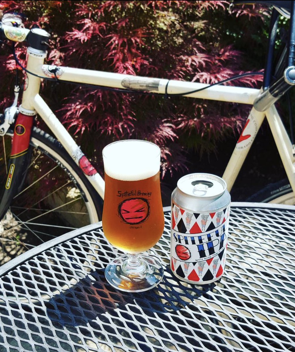SpitefulBrewing's tweet photo. Gearing up for our 10th-anniversary party with some super fresh Spiteful IPA. One of our first core beers to hit distro in 2014, IPA remains relatively unchanged (anyone remember El Dorado hopped Spiteful IPA?) and still continues to fill our fridges today. Cheers to the OG! https://t.co/C6RAtViHHJ