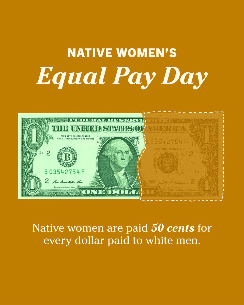 WHY?#NativeWomensEqualPay  #wtpBLUE