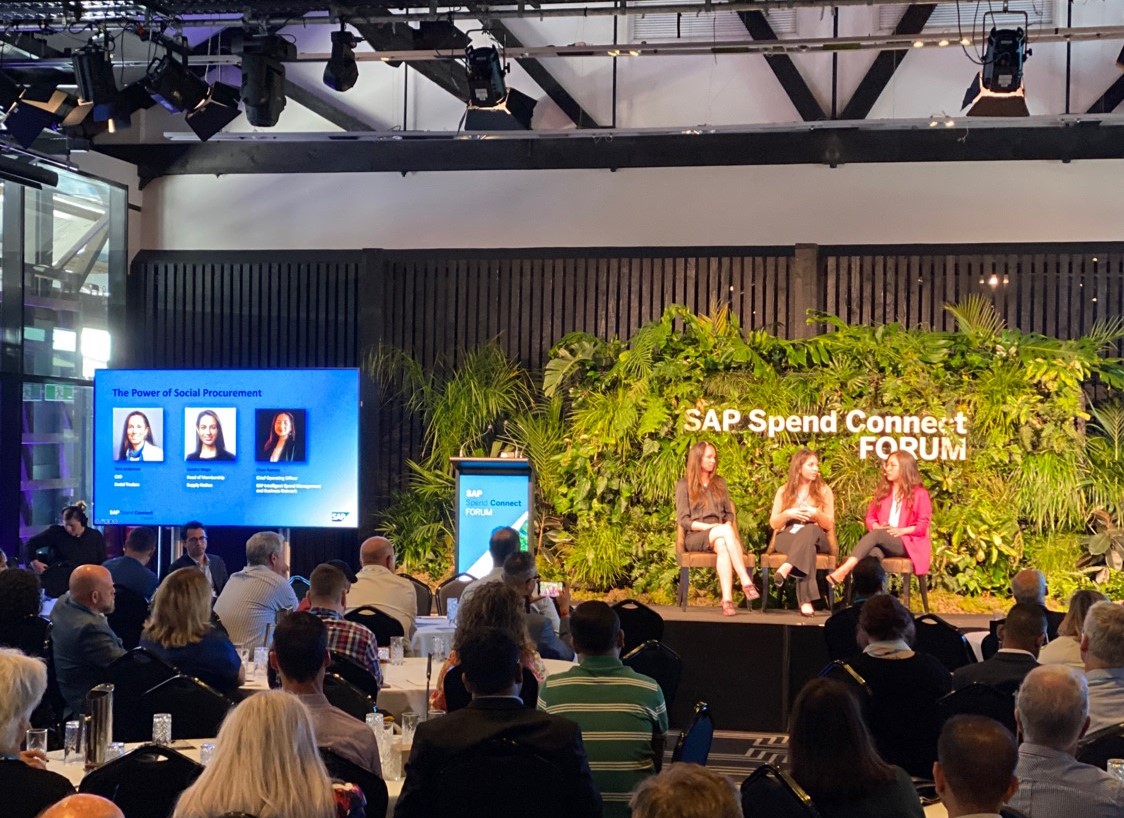 SocialTradersAU's tweet photo. "Including #socialprocurement in your spend strategy is no longer a nice to have, it’s a requirement". We're excited to see @SAPANZ put #socialprocurement as a key agenda item at their #SpendConnectLive Forum. Together, let's #ChangeTheGame for business: https://t.co/qwsLBolDw1👈 https://t.co/H9vLDAPbS3