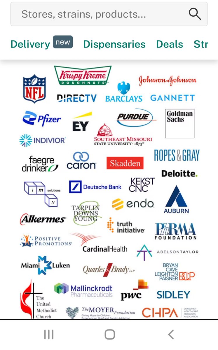 RobbieRising's tweet photo. list of donors fighting Federal cannabis legalization
@NFL @krispykreme @pfizer @MiamiLuken the church
Its Ok that opiates kill 68,630 people/year. Legal Canna saves 20k+ but Instead team up w/t Ppl who KILL FANS N PLYRS! Fight obesity krispyKreme
#boycottNFL #boycottall https://t.co/d9ReUSyIdH