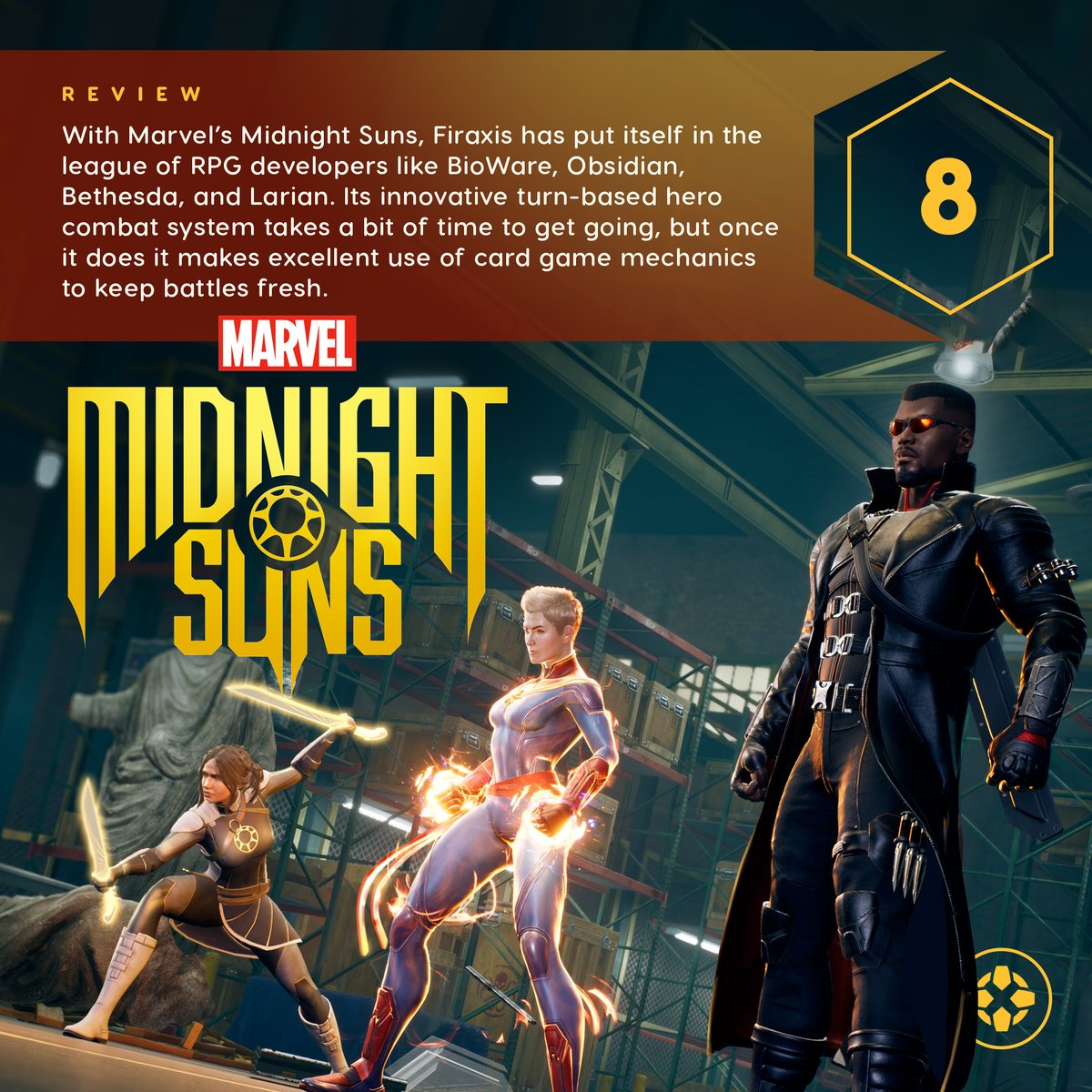 IGN on X: Marvel's Midnight Suns is an expansive tactical RPG that makes  great use of card game mechanics to inject variety and unpredictability  into its excellent combat. Our review by @danstapleton