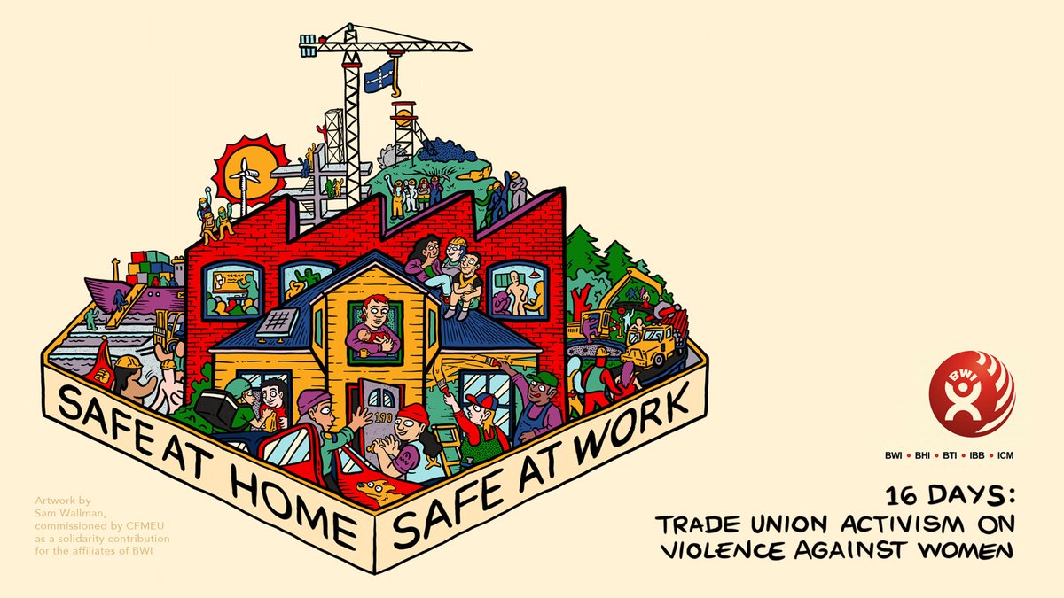 Safe at Work. Safe at Home. Implement and #RatifyC190. #16days