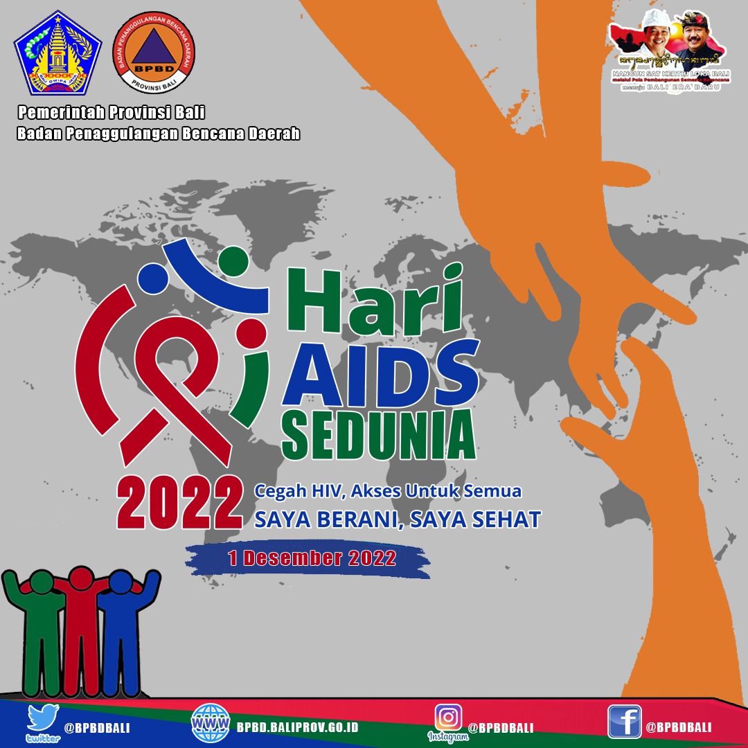 Semua orang setara, satu di antara kita bisa saja mendapatkannya. Musuhi virusnya, bukan orang yang hidup berjuang dengan AIDS.

Memperingati Hari AIDS Sedunia, 1 Desember 2022

#HariAIDSSedunia2022