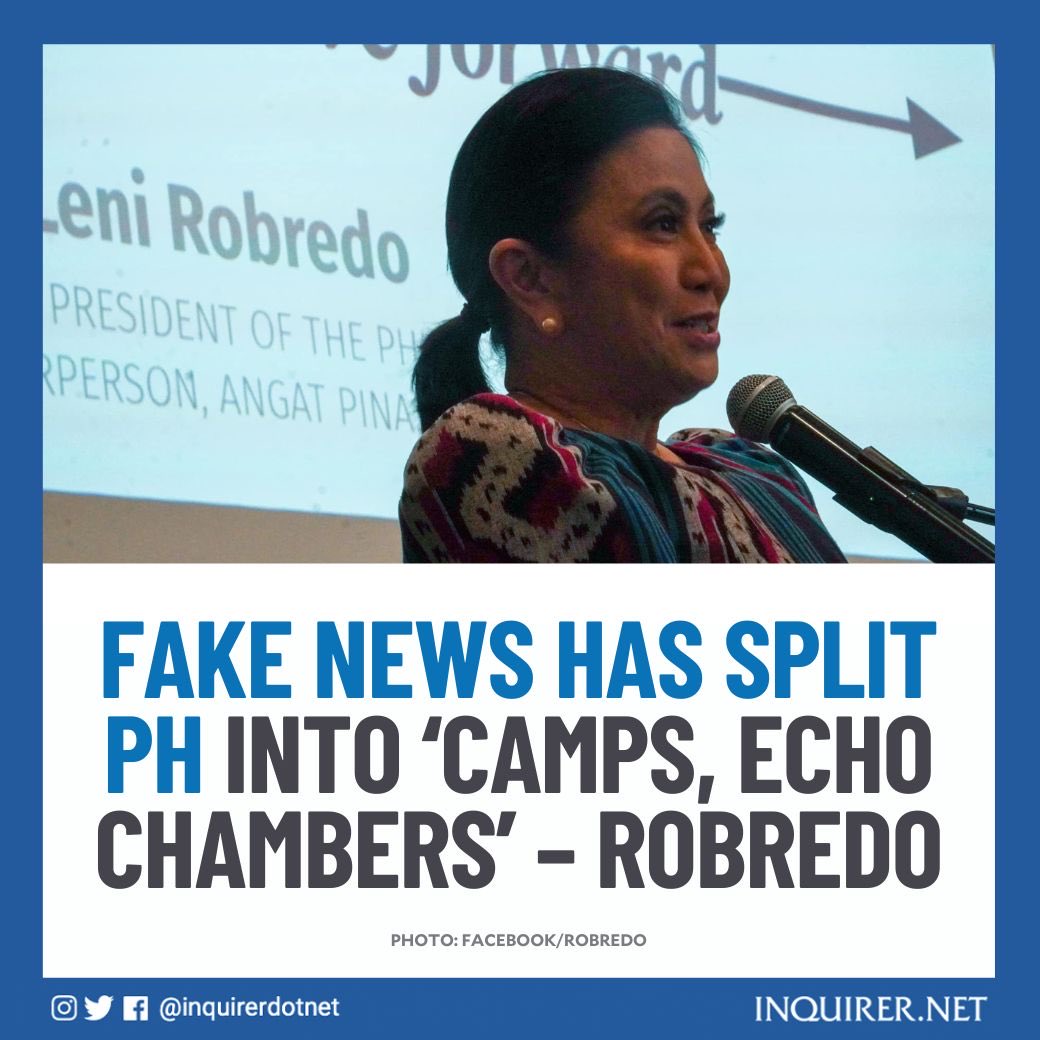 Fake news did not split camps into echo chambers. Leni's toxic purist campaign fuelled cancel culture, disassociating with friends and disowning families not voting for her. They closed up and believed in their own disiniformation such as Google trends, forming their own chamber.