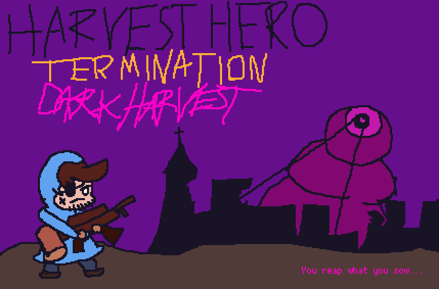 GemdropGames's tweet photo. Thanks @squuuidly for this beautiful rendition of Harvest Hero!

 Check them out live on twitch: https://t.co/8RIypbyuBX https://t.co/VjGqyoTuVZ