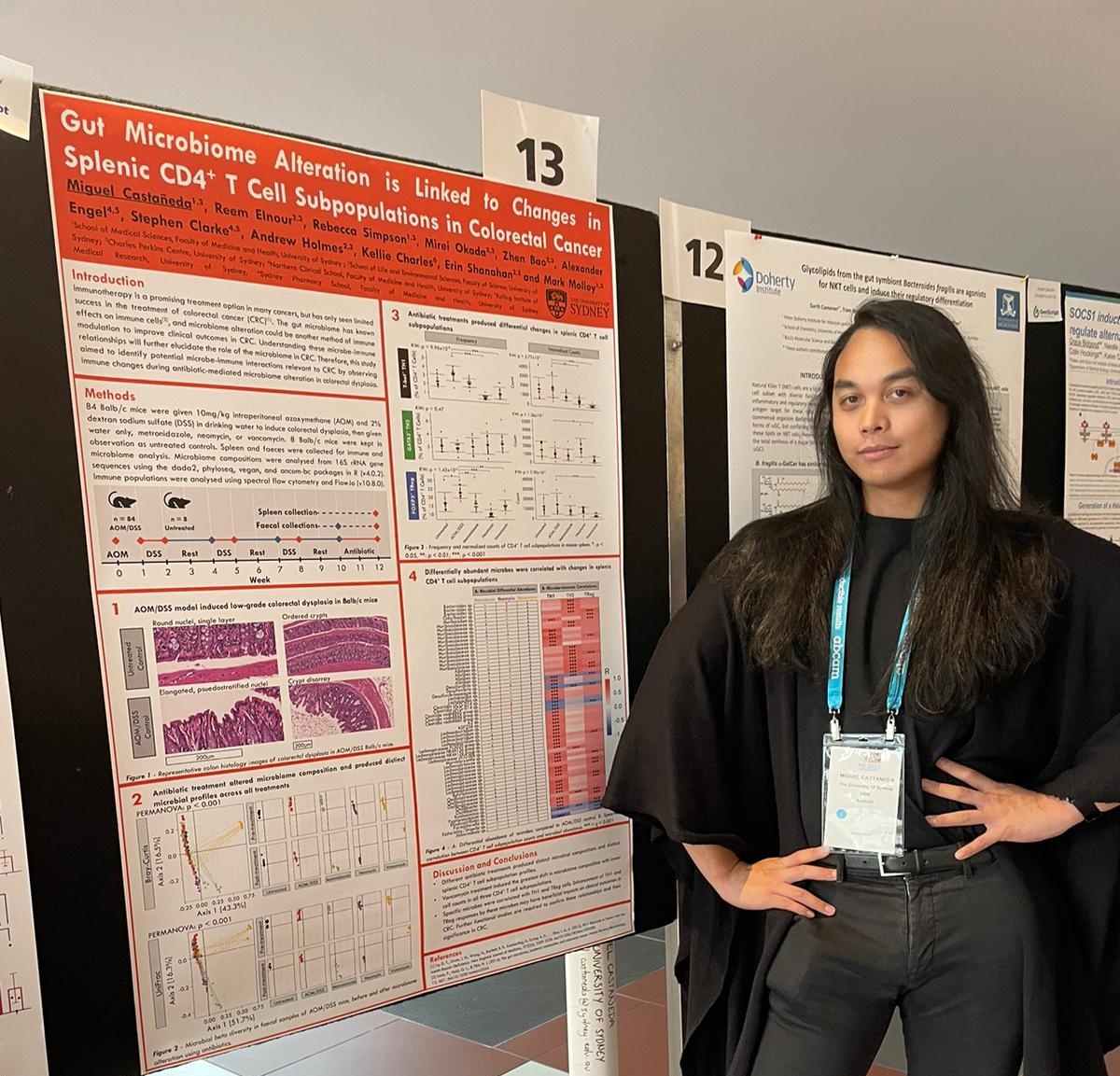 Come to poster #13 today at #ASI2022MEL and I'll tell you about my work on microbiome-immune relationships in colorectal cancer. Or I'll tell you a secret. It's up to you.