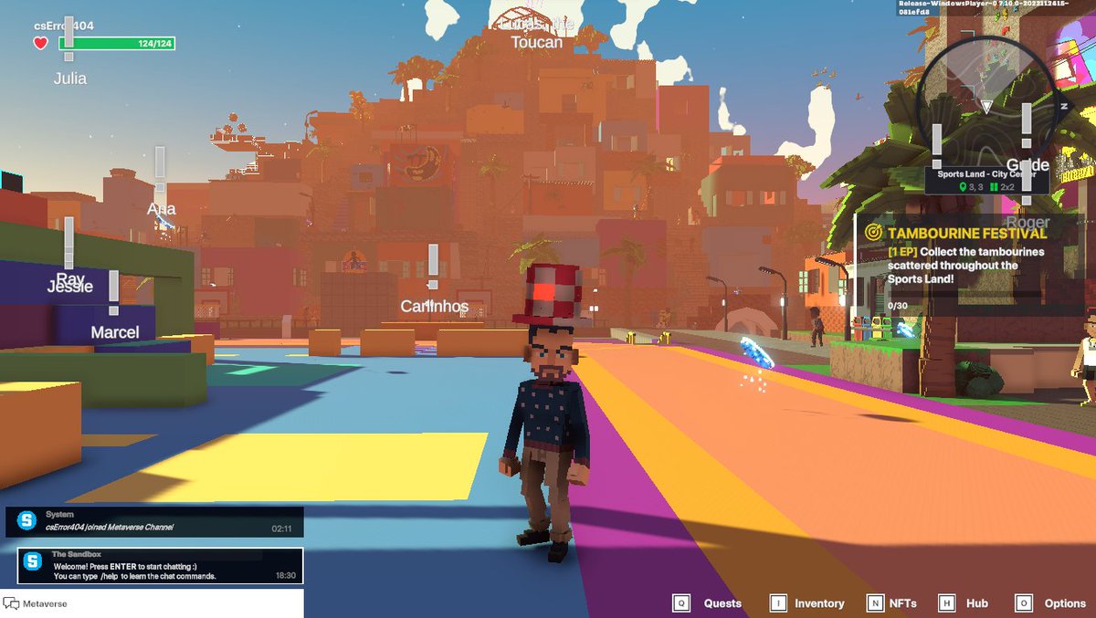 VAlEberelli's tweet photo. @TheSandboxGame @hermitcrabgame Bringing my A game in Sports Land Stadium @hermitcrabgame ⚽ https://t.co/sOnbCn3irT