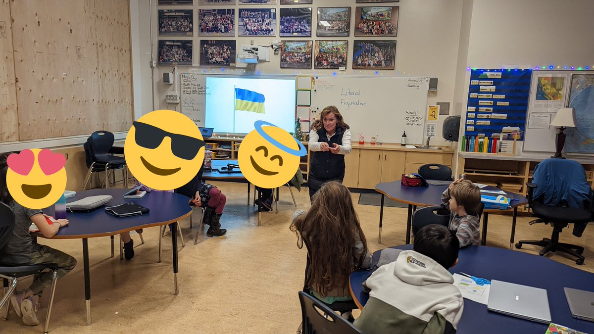 Had a TOC <a href="/EHNews/">EH Montessori</a> in for my prep. Lesson plan: French. 

At lunch, I learned she speaks 🇺🇦. So, to reinforce #bced curriculum Big Ideas, instead of my plan, I asked if she'd teach pretending to only speak 🇺🇦.

Kids worked hard &amp; had fun bridging a new language gap 😀 #WestVanEd