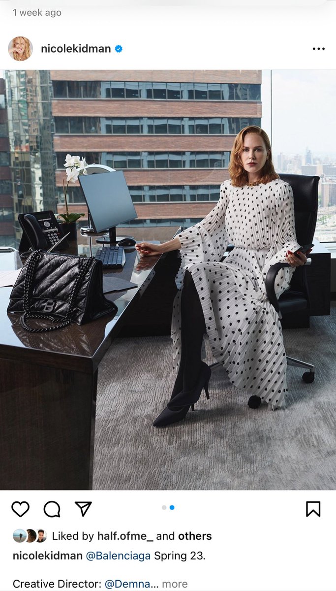 CounsellorRenae's tweet photo. Nicole Kidman’s response to the public outrage at Balenciaga’s BDSM bear ad campaign. As Balenciaga is praised for their lawsuit against those that they hired to do the photo shoot, they neglect to recognise we’re not all stupid. They approved the photos. Website launched. Shame https://t.co/LyblMewIC6