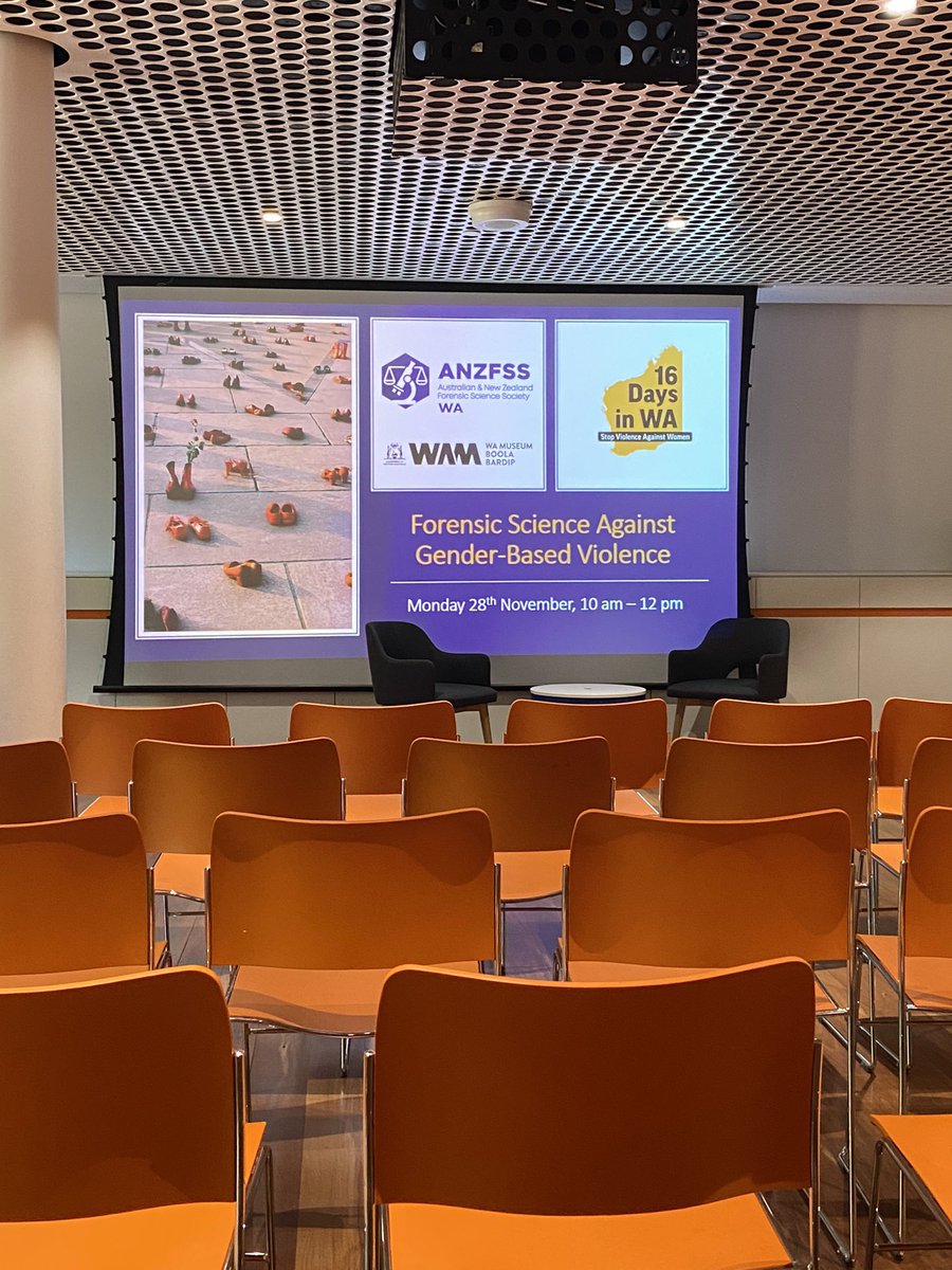ANZFSS_WA's tweet photo. Thanks to those who joined our “Forensic Science Against Gender-Based Violence” showcase earlier this week. In support of the #16DaysInWA campaign, we will be making a donation to the Sexual Assault Resource Centre to help provide support to those who have experienced violence. https://t.co/fHEuOTvBQT
