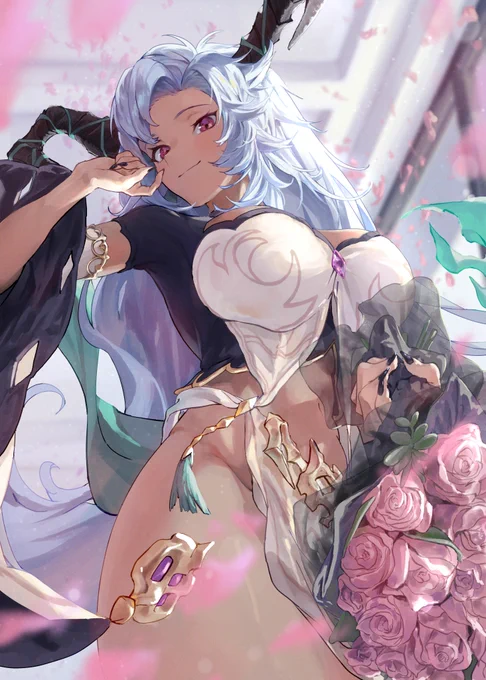 笑顔でお祝いしてくれるフェディエル 