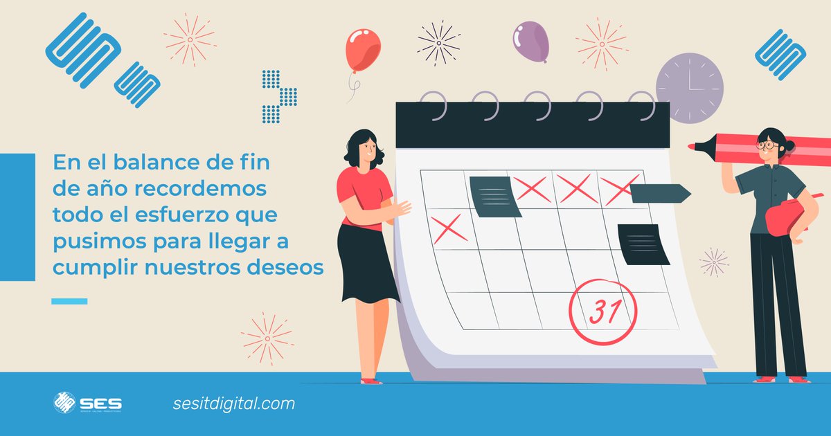 sesitdigital's tweet photo. En el balance de fin de año recordemos todo el esfuerzo que pusimos para llegar a cumplir nuestros deseos. En SES Digital estamos orgullosos de compartir un año más con ustedes manteniendo el servicio, calidad y productividad como pilares fundamentales.
#SESDigital #newyearseve https://t.co/PlXBaZQzBu