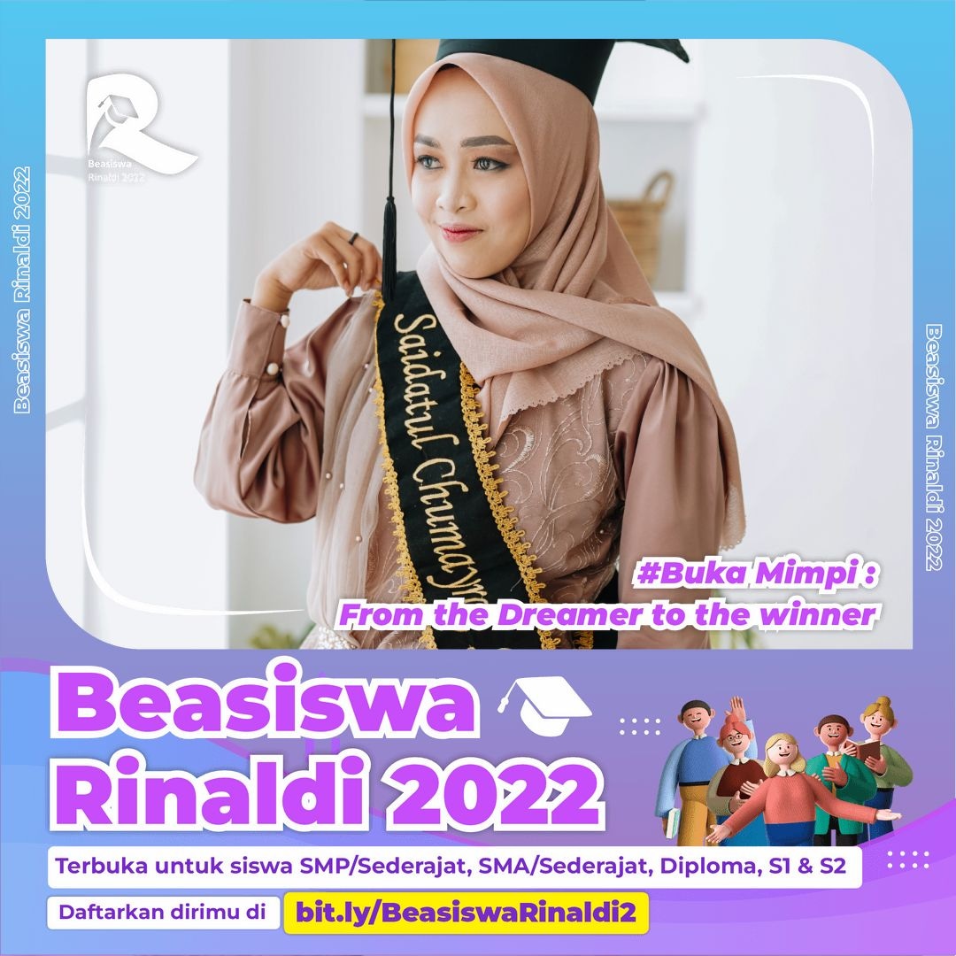 SChumayro's tweet photo. "Aku Saidatul Chumayro' sudah mendaftar #BeasiswaRinaldi semoga ini menjadi langkah awal tercapainya sebuah cita-cita saya, Amin.Terima kasih kak @ni_rinaldi sudah membuat beasiswa ini,semoga ini bisa memberikan banyak dampak positif untuk kita semua🤗#BukaMimpi #BeasiswaRinaldi" https://t.co/UCmk8ylrVp