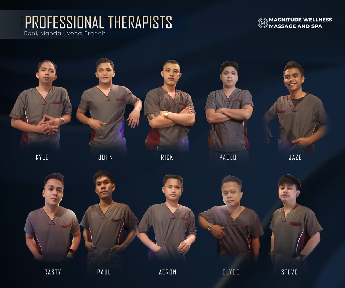 HorizonSpaPh's tweet photo. The updated line-up of professional therapists at @MagnitudeSpa Boni Mandaluyong Branch.

Visit us now. https://t.co/J5hy6qOHMu