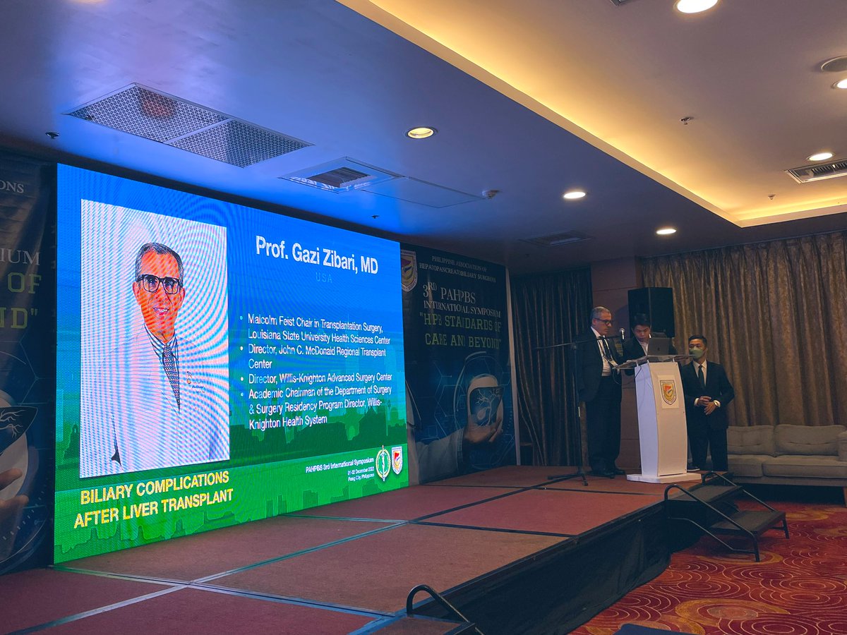 PAHPBS1's tweet photo. ATM at the 3rd PAHPBS International Symposium, “Biliary Complications after Biliary Transplant” by Prof Gazi Zibari @ZibariGazi 

#pahpbs #hpbsurgery #qualitysurgery #livertransplantsurgery #3rdinternationalsmposium #continuingsurgicaleducation https://t.co/YQNval7rXE