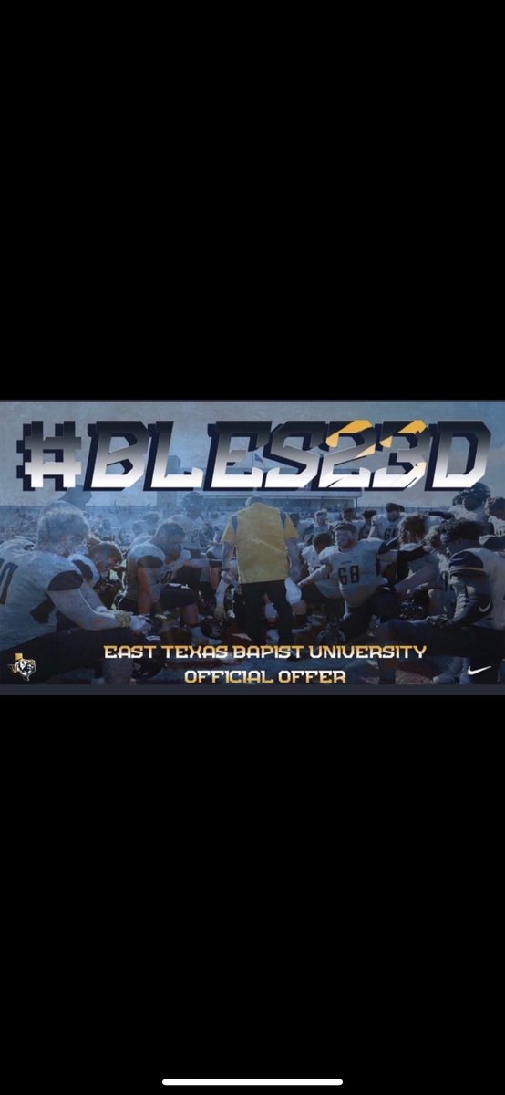 CamDischler's tweet image. After a great talk with @ETBUCoachRu I’m blessed to say I have received an offer to play football at ETBU! @ETBU_Football @Orangefield_ISD