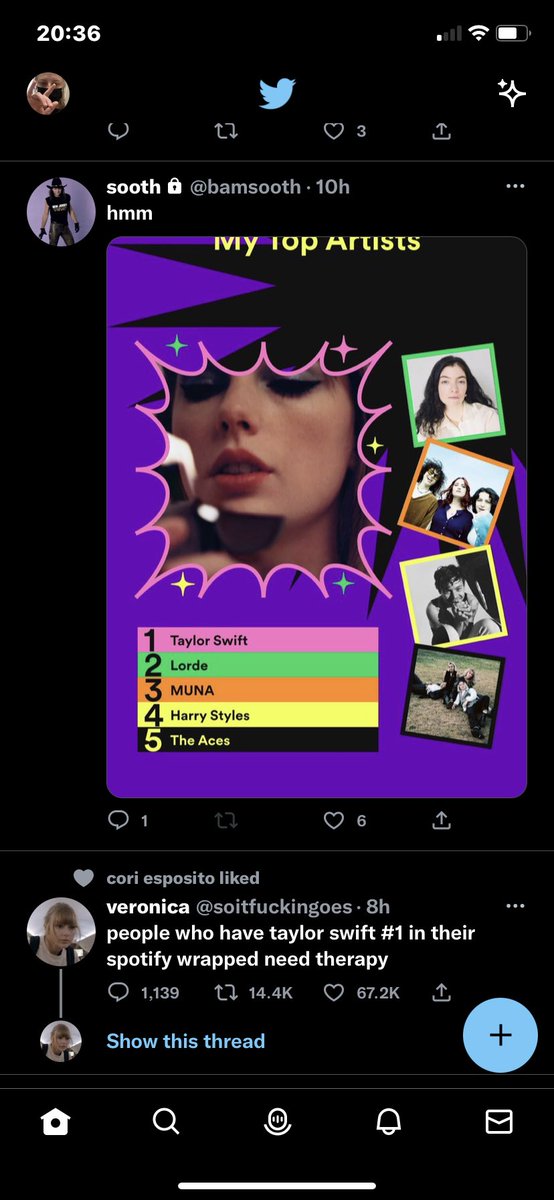 TaylorKennnedy's tweet photo. @bamsooth My TL did a thing https://t.co/9lgjbPUxor